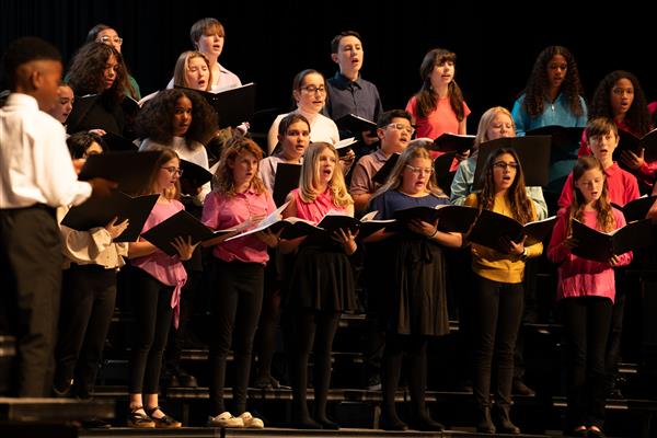 2023 All County Chorus Students Performing